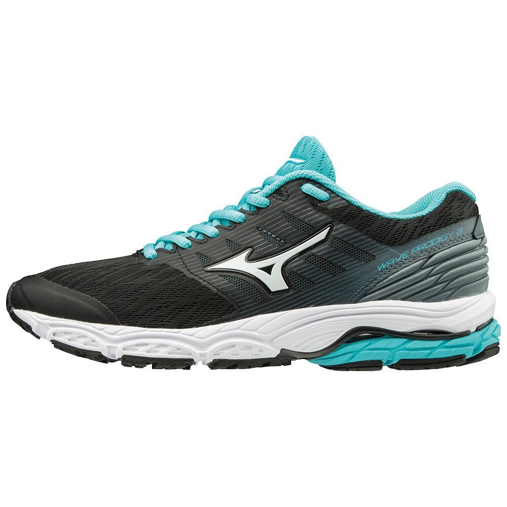 Mizuno Women's WAVE PRODIGY 2 Running Shoes Black/White (J1GD181016-MHP)